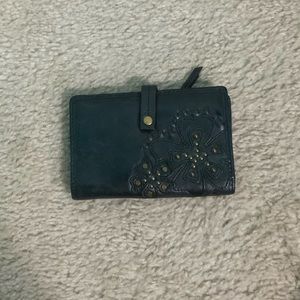 Black leather fossil wallet